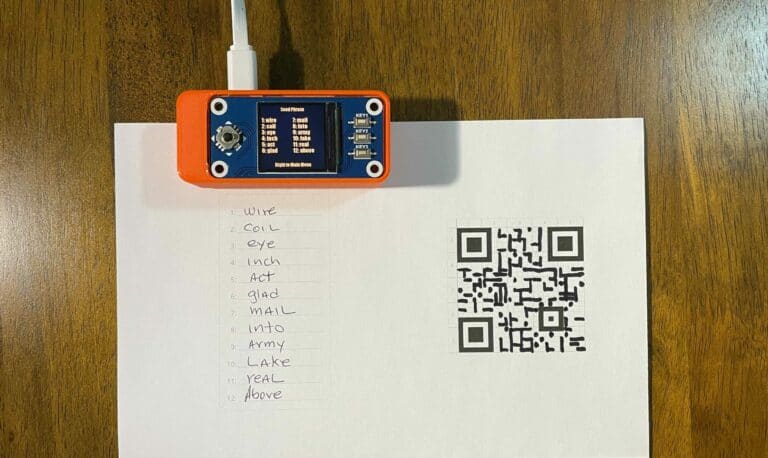 seedsigner seed and QR